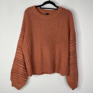 Moon & Madison Drop Sleeve Chunky Knit Sweater